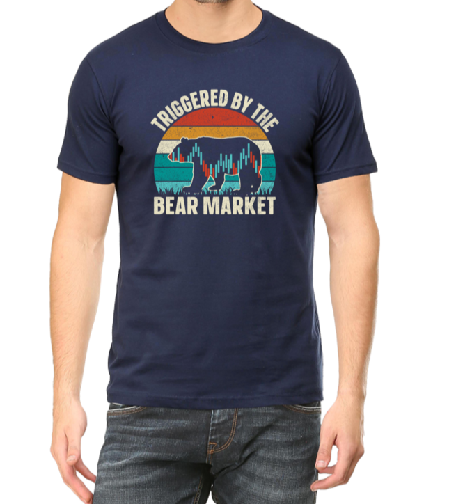 Triggered by Bear Market (T-shirt) - tickermart.com