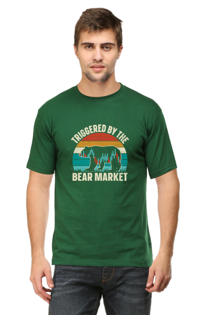 Triggered by Bear Market (T-shirt) - tickermart.com