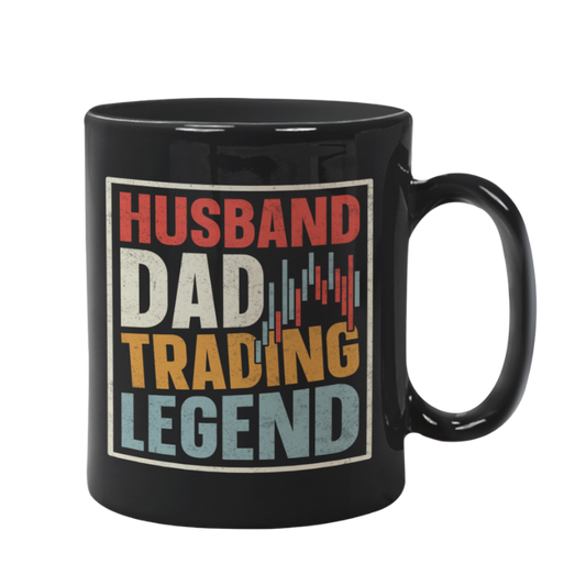 Husband | Dad | Trader (Coffee Mug) - tickermart.com